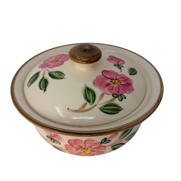 Vintage Franciscan Desert Rose Covered Casserole Made in Portugal - Picture 3 of 8